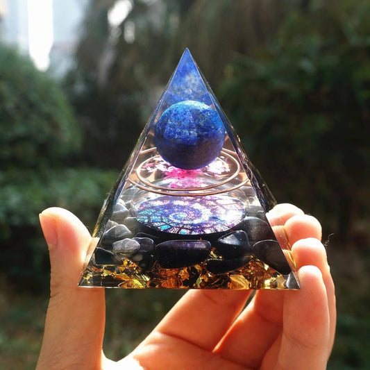 LAPIS LAZULI OBSIDIAN PYRAMID