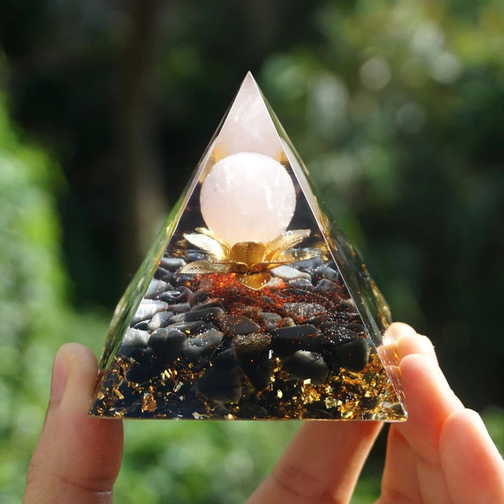 ROSE QUARTZ OBSIDIAN PYRAMID