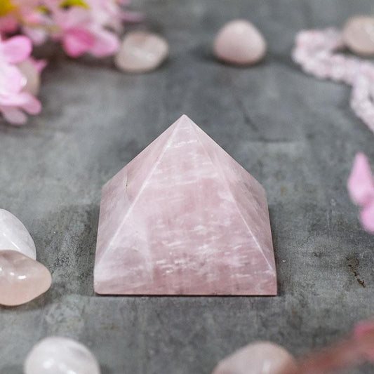 ROSE QUARTZ CRYSTAL PYRAMID