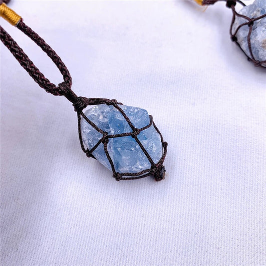 NATURAL CELESTITE NECKLACE