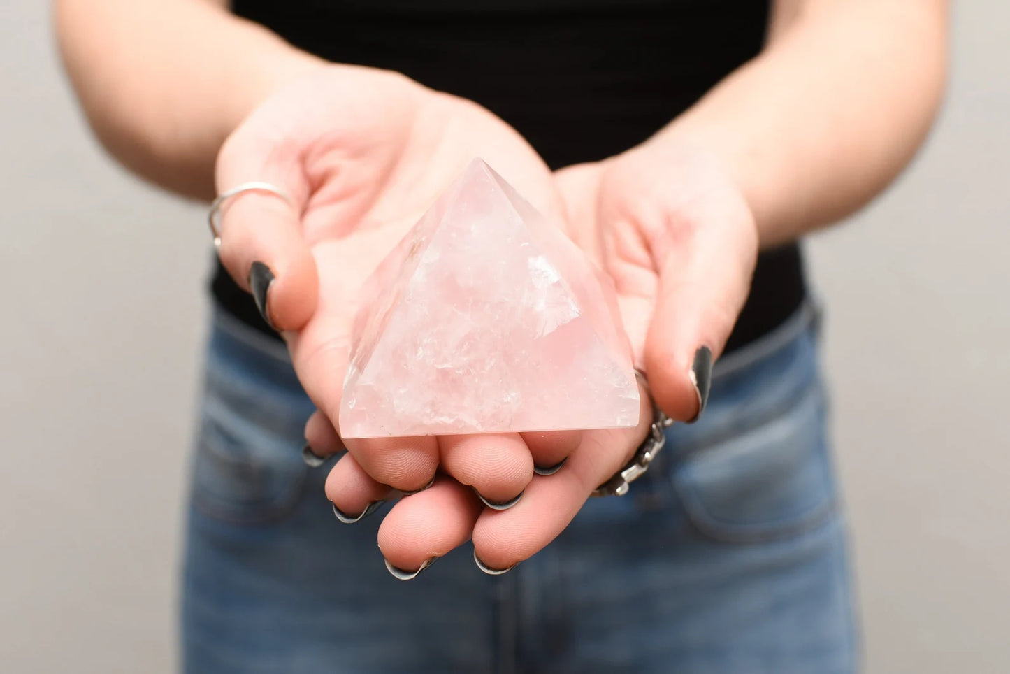 ROSE QUARTZ CRYSTAL PYRAMID